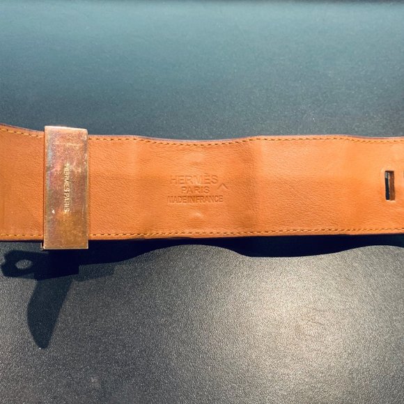 HERMES Collier De Chien Leather Bracelet w/ Studs - Picture 7 of 7